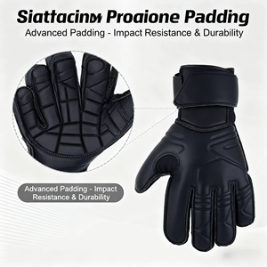 Football Goalkeeper Gloves Full Finger Latex Powerful Catch Non-Slip Breathable Adjustable <b>Wrist</b> <b>Strap</b> Hook Loop Closure Unisex - Product Image 3