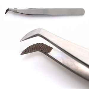 Pinzas Profesionales Alemanas de Acero Inoxidable para Extensión de Pestañas con Puntas de Fibra para un Agarre Perfecto, Nunca se Resbalan, Duraderas, 0.03mm - Product Image 2