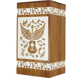 Urnes funéraires en bois modernes de style américain faites à la main pour hommes et femmes, décoratives, pour enterrement, à bas prix - Product Image 1