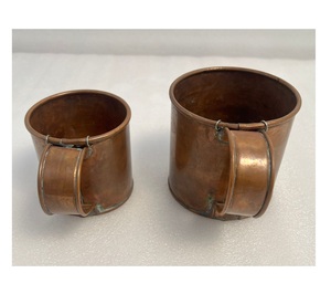 Natural <b>Copper</b> Mug Drinking <b>Cup</b> For Moscow Mule Cocktail Serving Barware And Home Kitchen Use - Product Image 4