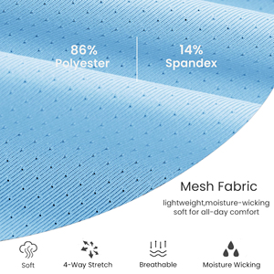 Chemises de sport respirantes en mesh pour hommes, manches courtes, haut de course anti-transpiration, vêtements de sport pour la gym, t-shirts d'entraînement pour hommes - Product Image 6