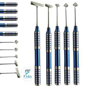 Kit de Instrumentos Dentales Reutilizables de Acero Inoxidable con Certificación CE, Marca FIDA International, Incluye Elevadores e Osteótomos - Product Image 1