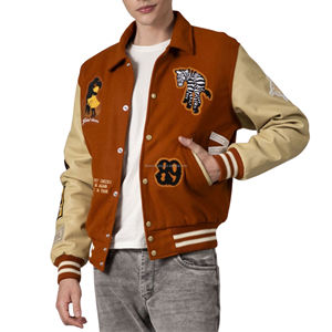 เสื้อแจ็คเก็ตยีนส์ซาฟารีสำหรับผู้ชาย Sophia รุ่นปี 2023 แบบกันน้ำ คอตั้ง แต่งกระดุมเขาสัตว์ ซับในผ้าฝ้าย ลายเรียบ - Product Image 4