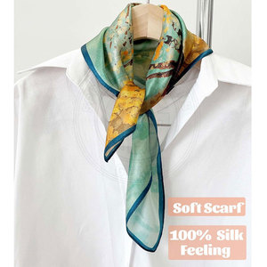 <b>Silk</b> <b>Scarf</b> Lightweight Soft Texture For Daily Clothing Casual Travel And Office Wear <b>Silk</b> <b>Scarf</b> - Product Image 3
