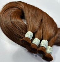 AZURA HAIR Extensions de Cheveux Naturels Humains du Vietnam Double Drawn 100% Remy Cheveux en Vrac Tissage Double à la Machine Cheveux Longs