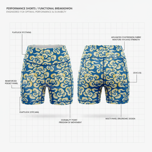 Fabricant de vêtements de fitness sur mesure, shorts de musculation et de sport, impression personnalisée du nom de la marque, polyester et élasthanne, shorts OEM - Product Image 2