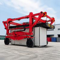 Grue à portique sur pneus en caoutchouc (RTG) pour terminal de conteneurs portuaires, 40 pieds, 10 tonnes, hauteur de levage maximale 15 m