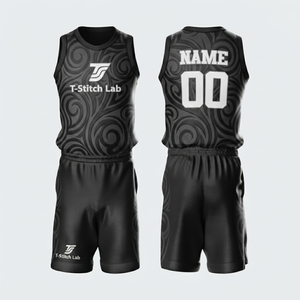 Service OEM - Uniformes de basketball pour hommes - Impression par sublimation - Tissu en mesh respirant - Style sans manches - Uniforme de basketball à séchage rapide - Product Image 2