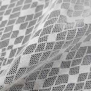 Tela de Encaje Elástica Geométrica de Nailon y Spandex de 147 cm, Tela de Encaje Ligera de Punto por Urdimbre para Lencería, Vestidos y Prendas de Vestir - Product Image 3