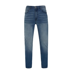 Souper en vente chaude coupe ajustée bas prix orienté vers l'exportation qualité personnalisée nouveauté pantalon en jean pour hommes décontracté lavé en gros - Product Image 5