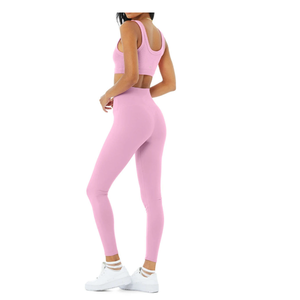 Ensembles de yoga pour femmes, haute qualité, personnalisés, décontractés, deux pièces, shorts de sport, séchage rapide, respirants, confortables - Product Image 6