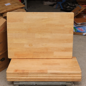 Planche de comptoir en bois de caoutchouc lamellé-collé à jointures à l'ongle, plateau de table en bois massif, prix abordable, vente en gros directe d'usine, qualité supérieure - Product Image 3