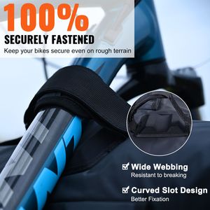 Protection de hayon de camion améliorée de 62 pouces avec bandes réfléchissantes, accessoire de contrôle de chargement pour le transport de 6 vélos de montagne, réfléchissant pour vélos - Product Image 4