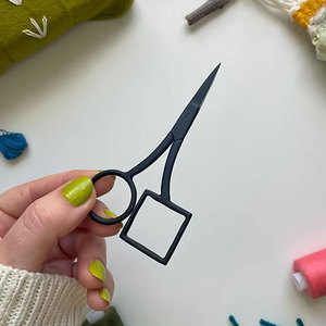 Professional Matte Circle <b>Square</b> Embroidery Scissors Stainless Steel Sharp Needlework <b>Tool</b> for Sewing and DIY Use - Product Image 5