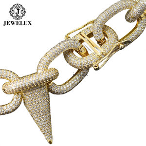 Collar de Cadena Cubana de Calidad Premium con Diamantes Completos, Joyería Hip Hop para Hombres y Mujeres de India, Alta Calidad en Diamantes - Product Image 1