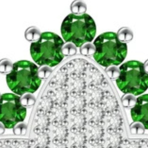 Bague élégante en alliage AKA Green Ivy Elite pour femme, avec zircon cubique vert, bijou de mode inspiré de la vigne, cadeau de sororité - Product Image 6