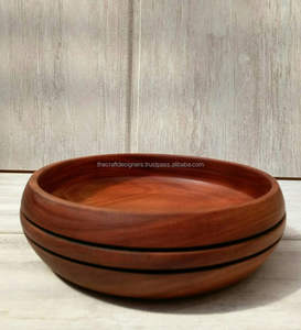 Bol en bois élégant pour servir des plats d'intérieur de qualité supérieure, service de table pour la maison, pièce maîtresse en bois à utiliser en bois et design personnalisés - Product Image 2