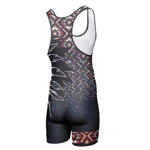 New Arrival Stretchable Singlets Low Price Top Quality Men Wrestling Singlet Lightweight Fabric Sublimation Weightlifting Suits - Product Image 2