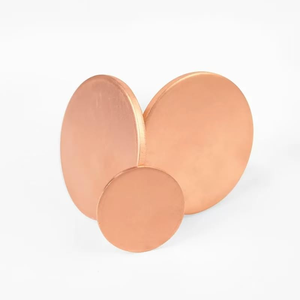 Pure Copper Blank Round Coins for Stamping Engraving Metal <b>Craft</b> Blank Decorative Round Copper Plan Coin - Product Image 4
