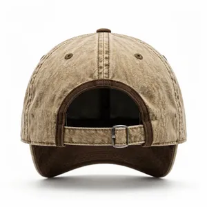 Casquette de baseball en jean délavé 6 panneaux réglable unisexe sportive respirante imperméable 100% coton pour extérieur printemps automne adulte - Product Image 2