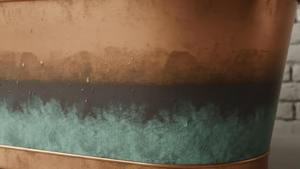 Bañera de Cobre Profunda para una Experiencia de Relajación Suprema, Bañera de Cobre Independiente de Lujo para Baños Elegantes - Product Image 3