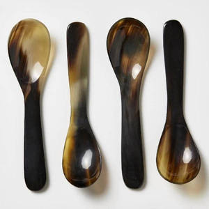 Cuillères en corne de buffle de qualité supérieure, outils de dégustation de caviar, pour bars, hôtels, restaurants, vaisselle de table - Product Image 5