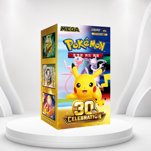 กล่องบูสเตอร์การ์ดสะสมโปเกมอนเกาหลี M6a ฉลองครบรอบ 30 ปี สำหรับนักสะสมและผู้ขายออนไลน์ - Product Image 1