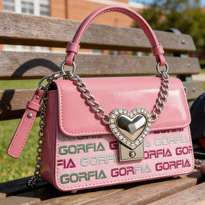 Fábrica OEM/ODM Gorfia, Nuevo Bolso de Mano de Cuero de Alta Calidad con Logotipo Personalizado, Bolso de Hombro para Mujer Imprimible - Product Image 2