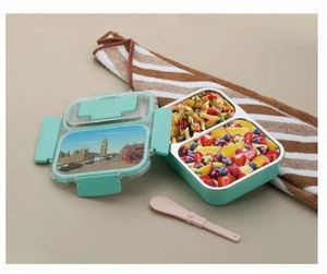 Super Quality Double <b>Compartment</b> <b>Lunch</b> <b>Box</b> For Separate food Items From India Supplier At Bulk Price <b>Lunch</b> <b>Box</b> - Product Image 2