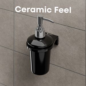 Dual Round Glass Bottle Holder Wall Mount Metal Frame Heavy Duty Double Liquid <b>Dispenser</b> <b>Bathroom</b> Storage Organizer <b>Set</b> - Product Image 3