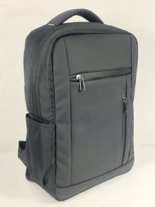 Sac à dos noir pour ordinateur portable, imperméable en polyester, sac de voyage décontracté pour étudiant, avec fermeture éclair frontale et dossier ergonomique souple - Product Image 5
