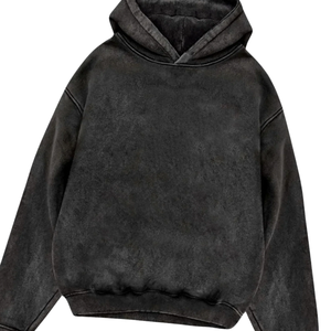 Men's Autumn Vintage Solid Hooded <b>Workout</b> <b>Hoodies</b> 100% Cotton Knitted Regular Fit Eco-Friendly Anti-Pilling Quick Dry 420g - Product Image 4