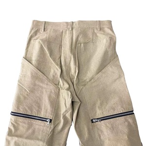 Men Dark Gray Wide Leg <b>Cargo</b> <b>Pants</b> Oversized Zipper Pocket Technical Trousers Baggy Casual Streetwear <b>Work</b> <b>Pants</b> Wholesale - Product Image 4