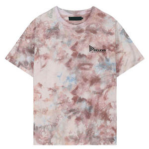 Wholesale Men’s <b>Tie</b>-Dye T-Shirt – 100% Combed Cotton, Round Neck, High Street Style - Product Image 1