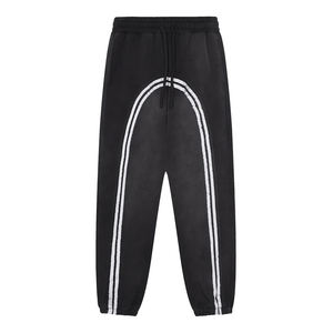 Pantalon de jogging personnalisé pour homme, avec cordon de serrage, couleur unie, décontracté, imprimé logo, respirant, style universitaire, coupe oversize - Product Image 3