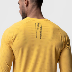 T-shirt de sport à manches longues léger et confortable pour homme, respirant, vêtements de sport personnalisés pour la salle de sport, les sports et l'exercice quotidien - Product Image 3