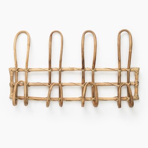 ที่แขวนผนังห้องครัวห้องนั่งเล่น คุณภาพสูง ทำจากหวาย ตะขอแขวนสไตล์โบโฮ - Product Image 1