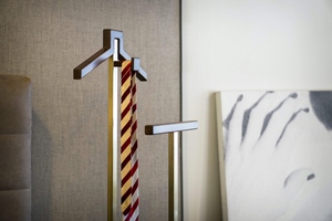 Modern design coat stand metal suit rack standing <b>clothes</b> tree with minimalist base for entryway customized options - Product Image 2