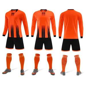 Maillot de football de la ligue, vente en gros, nouveau maillot de football vierge à manches longues pour hommes, ensemble personnalisé avec impression de nom et de numéro - Product Image 2