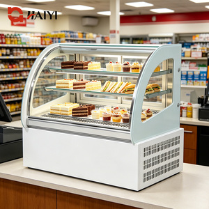 Vitrine réfrigérée pour gâteaux commerciale 2-8 ° Réfrigérateur de comptoir sans givre à refroidissement par air pour gâteaux, sushis et pizzas - Product Image 2