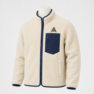 Men Polar Sherpa <b>Jacket</b> Featuring A Warm Fleece Feel Comfortable Fit And Versatile Style For Winter Walks Travel And Daily Wear - Product Image 3