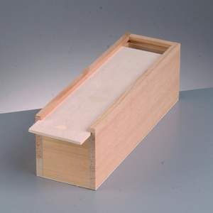 Natural Pine Wood Sliding Lid Box Handmade Modern Design Eco-Friendly <b>Tabletop</b> <b>Storage</b> for Housewarming Wedding Factory Direct - Product Image 2