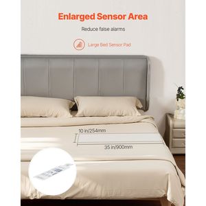 Système d'alarme sans fil Early Alert Bed Sensor Pad avec bouton d'appel et téléavertisseur - Product Image 4