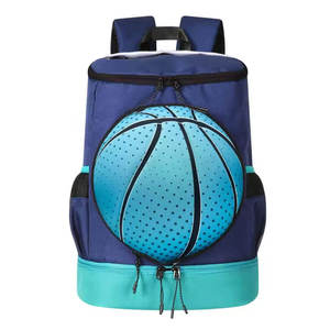 Professional Grey Basketball <b>Backpack</b> With Ball Holder And Shoe Compartment Large Capacity Sports <b>Training</b> Bag For Men Youth - Product Image 1