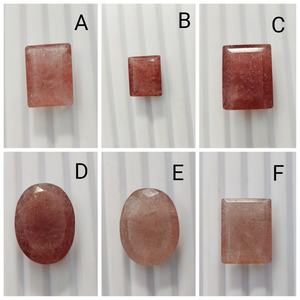 Cuarzo fresa de calidad AAA, gemas facetadas de formas mixtas, 21*16 mm, 28.50 Ct, GEMAS 100% NATURALES para la fabricación de joyas - Product Image 5