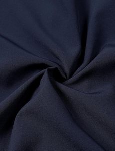 Camisa de Vestir Formal de Manga Larga para Hombre, Color Azul Oscuro, Cierre de Botones, Cuello Clásico, Tejido Popelina - Product Image 4