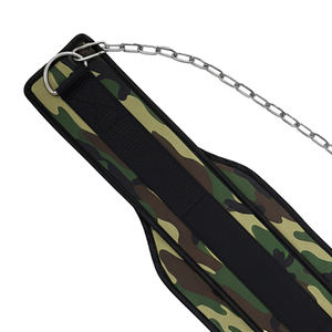Ceinture de musculation en néoprène camouflage avec chaîne, soutien dorsal pour haltérophilie, ceinture d'entraînement en néoprène - Product Image 4
