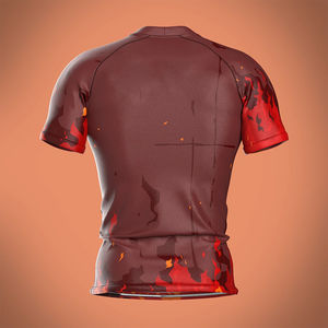 Personnalisez votre propre logo sur un rashguard à manches courtes sublimé, rashguard MMA, rashguard BJJ, t-shirt de compression, rashguard MMA pour hommes - Product Image 2