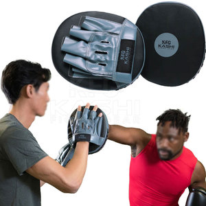 Mitaines de boxe en cuir durables, coussinets d'entraînement, conception absorbant les chocs, évacuation de l'humidité, antidérapants pour une précision et une réactivité accrues lors des coups de poing - Product Image 6