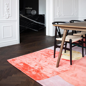 Contemporary Organic Abstract Hand Tufted Wool Silk Area Rug Luxury Modern Designer Carpet Custom Manufacturer Factory - Product Image 6